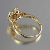 .75ct Round Bezel Set Halo Engagement Ring with Pave Matching Band WS007 In Stock