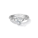 1.25 carat Exquisite Antique Style Solitaire Engagement Ring with Milgrain Set in Stamped .925 Sterling Silver Eng018
