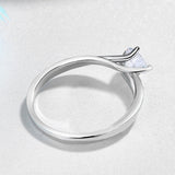 .50 Carat Round Bypass Style Engagement Ring with Lovely Twist Band Echappe Prongs Eng023